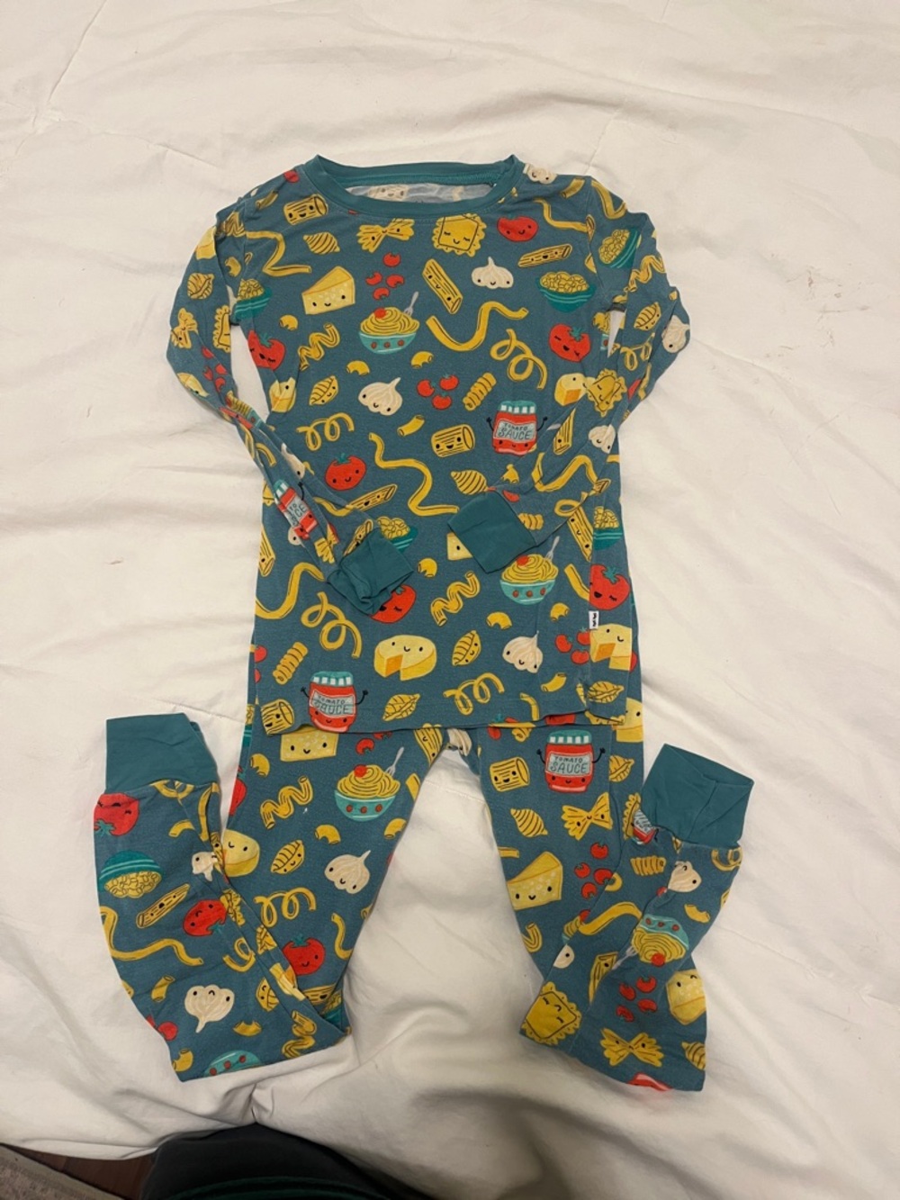 Little Sleepies Pasta Pajama Set 5/6T